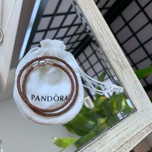Pandora leather bracelet